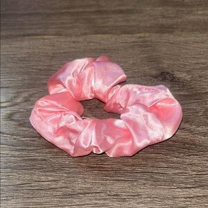 Silky Pink Scrunchie